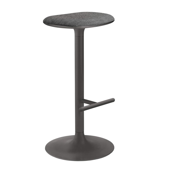 Metal stool with padded seat