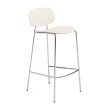 Polypropylene bar stool mini with steel frame H-Tondina K