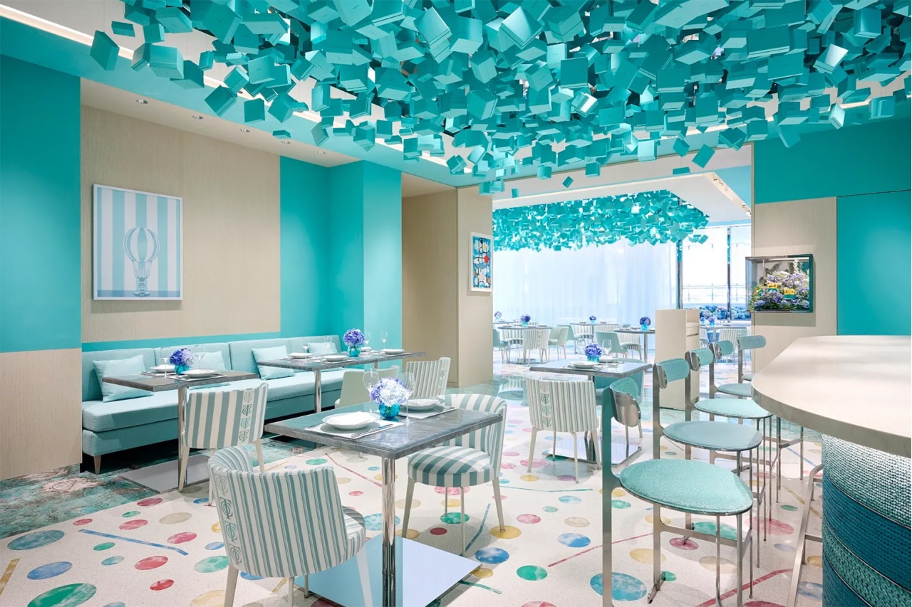 Intérieur du Blue Box Café de Tiffany & Co. à New York