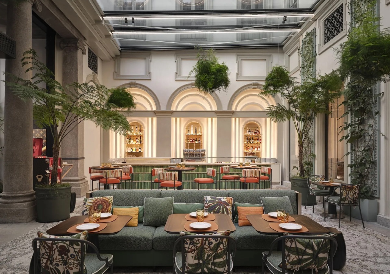 Jardin d’hiver du Da Vittorio Café Louis Vuitton à Milan