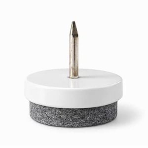 Felt gliders FI25 White + £2