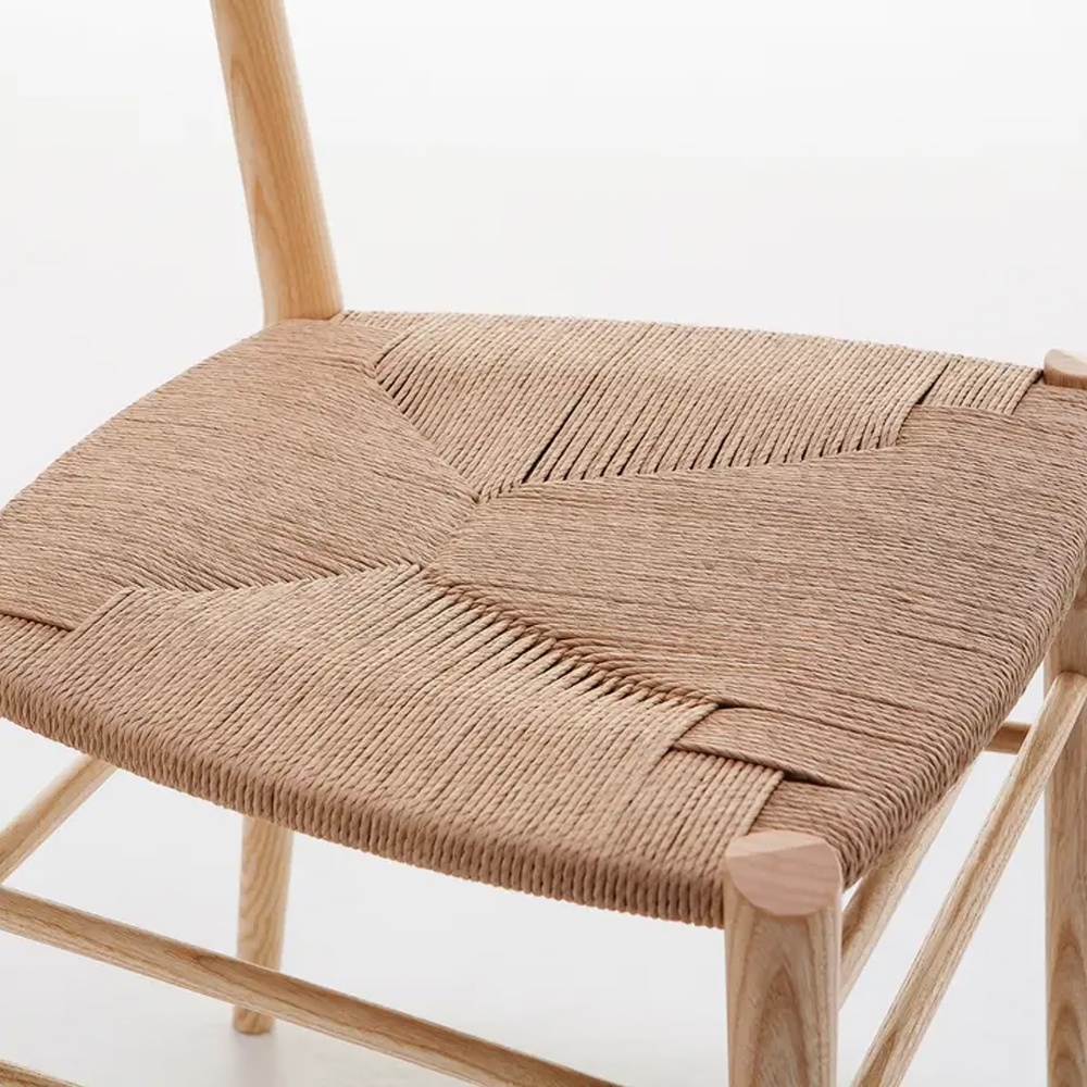 Chaise en frêne avec assise tressée A-2521 Alpha