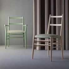 Chaise en frêne avec assise tressée A-2521 Alpha