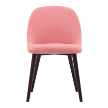 Wooden upholstered chair with metal sleeves A-2471 Cocktail