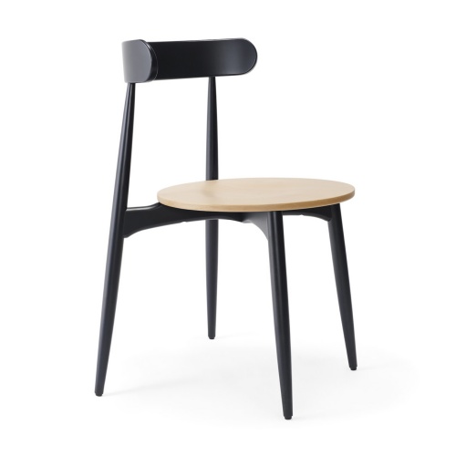 Beech chair with round seat