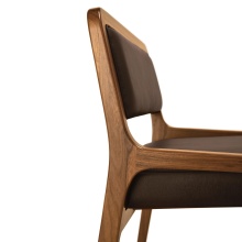 Chaise en hêtre rembourrée A-2004 Fuji