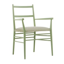Fauteuil en frêne avec assise tressée B-2526 Alpha