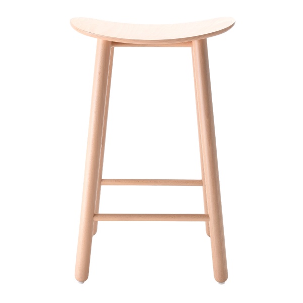 Wooden backless stool