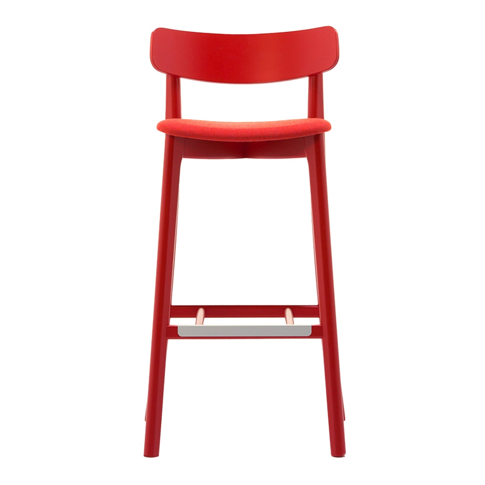 Wooden bar stool with solid or upholstered seat H-2452 Babar