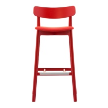 Wooden bar stool with solid or upholstered seat H-2452 Babar