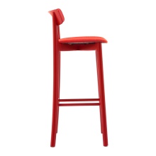 Wooden bar stool with solid or upholstered seat H-2452 Babar