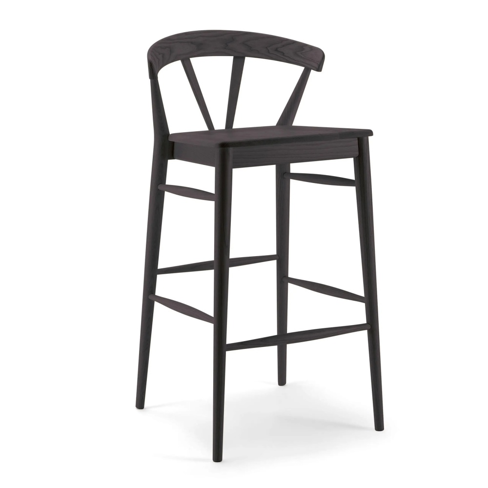 Wooden bar stool in Asian style H-2127 Ginger