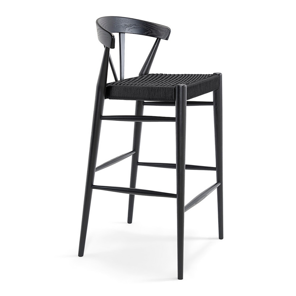 Wooden bar stool in Asian style H-2127 Ginger
