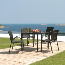 Chaise en aluminium et textile B-1310 Holly