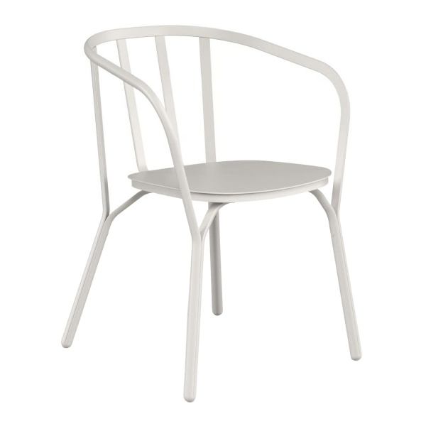 Aluminium chair with armrests