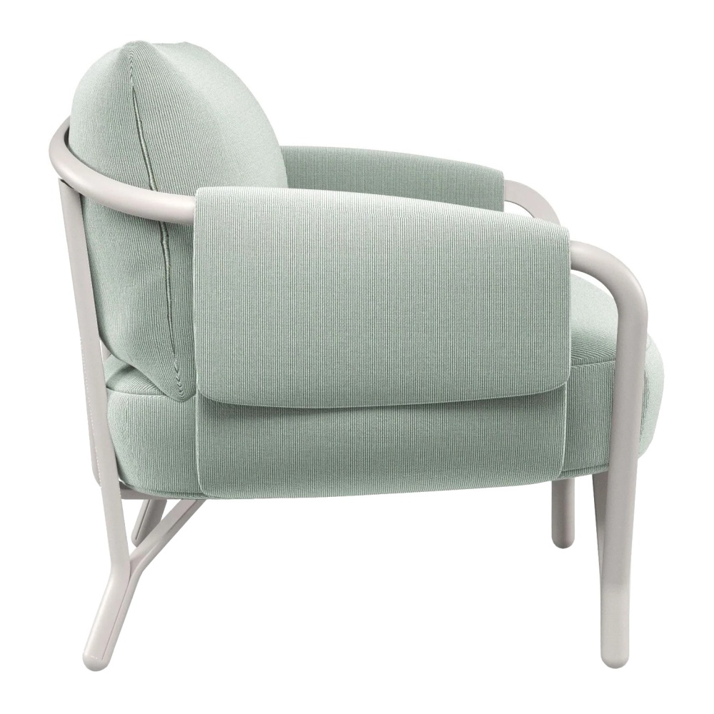 Fabric garden armchair with aluminium frame M-9045 Angel