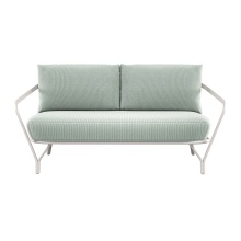 2/3 seater fabric garden sofa with aluminium frame D-9046 Angel