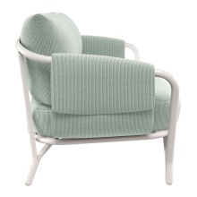 2/3 seater fabric garden sofa with aluminium frame D-9046 Angel