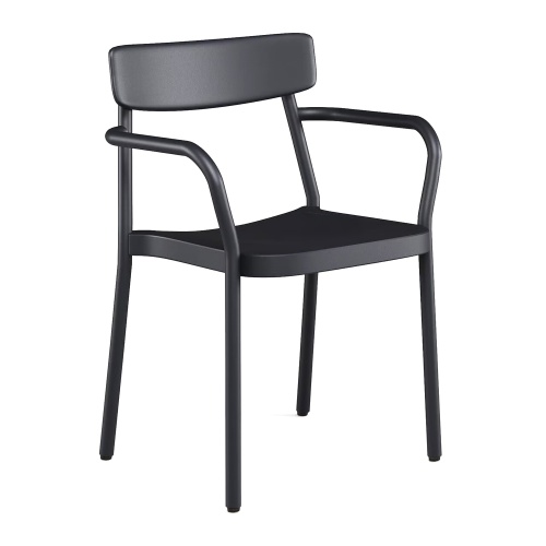 Aluminium chair with armrrests