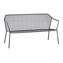 2/3 seater outdoor bench with steel frame D-527 Darwin