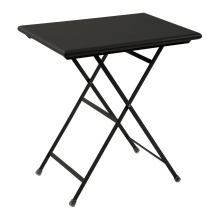 Steel folding table 70x50 with a rectangular top Arc en Ciel 334