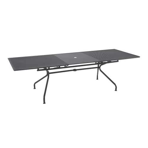Metal extending dining table 230x100