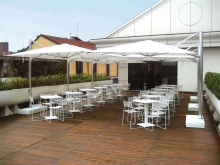 Aluminium patio umbrella with polyester cover Navona 981