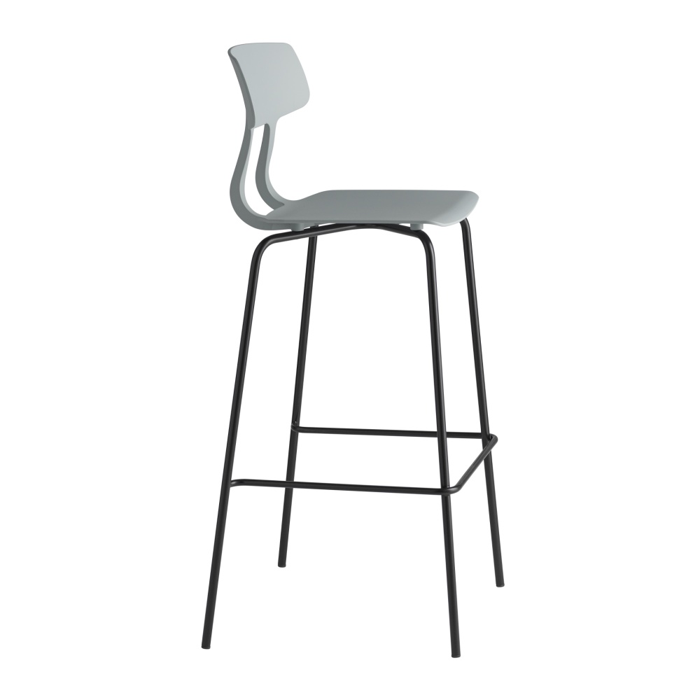 Polypropylene bar stool with steel frame H-1102 Snap