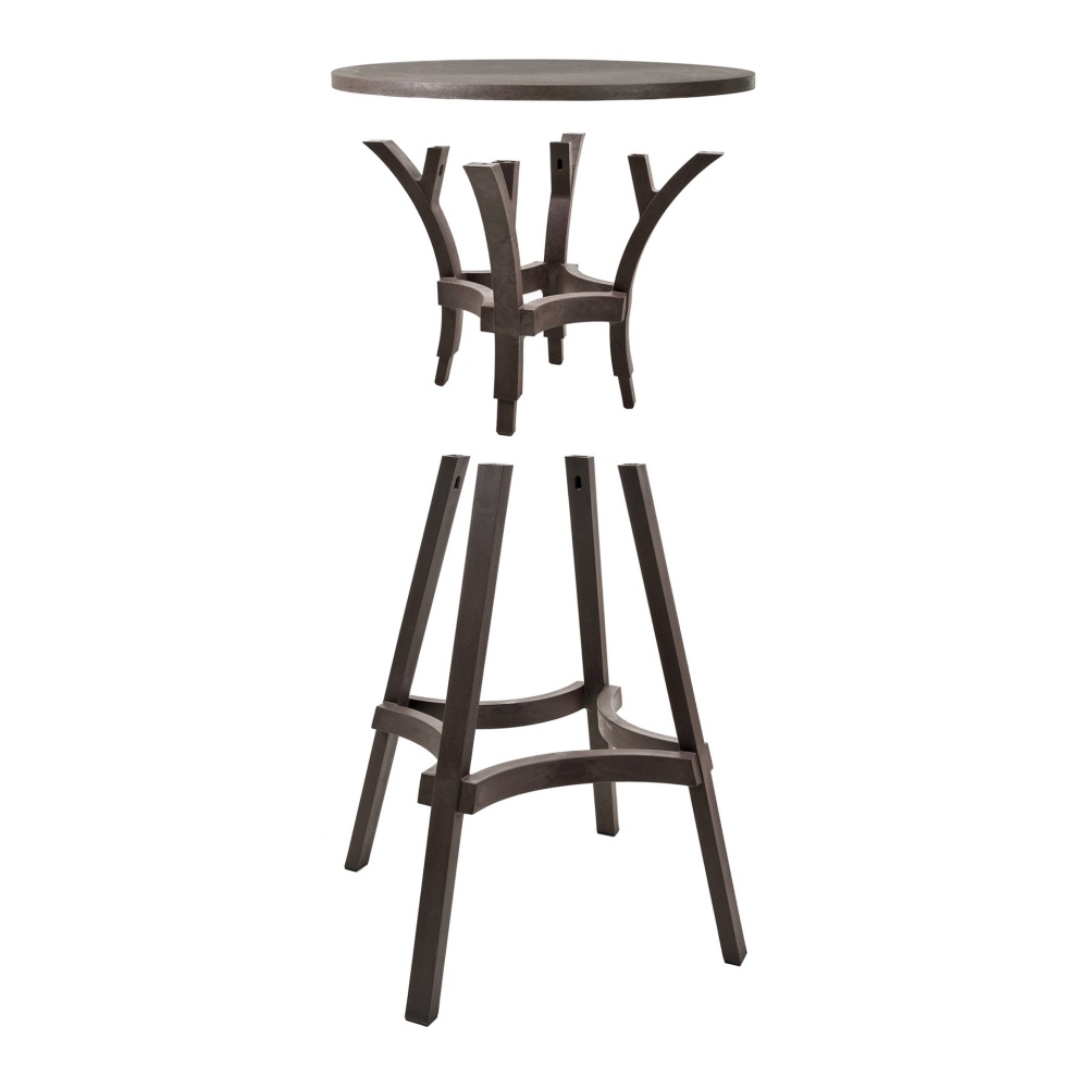 Table haute en plastique Ø60 Combo 60 High