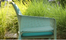Polypropylene fiberglass garden chair with armrests M-Net Relax