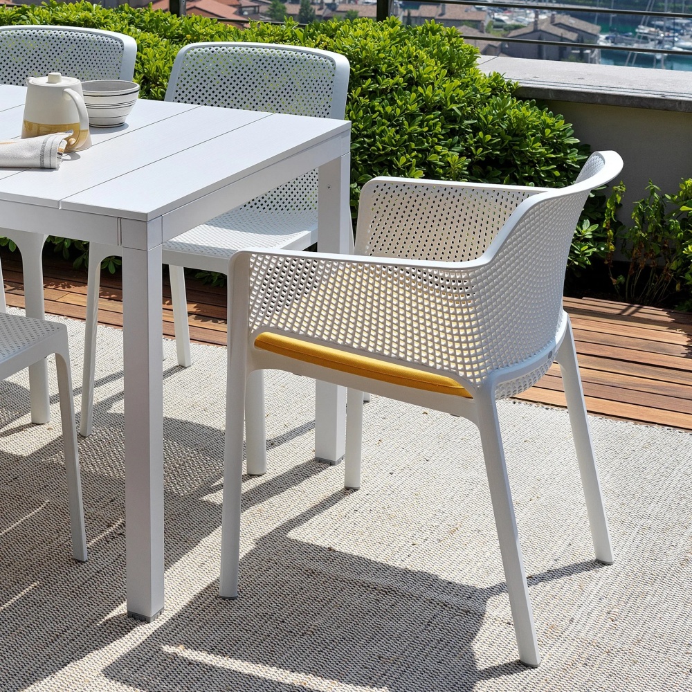 Table rectangulaire extensible 140/210×85 Rio Alu 140