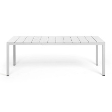 Table rectangulaire extensible 140/210×85 Rio Alu 140