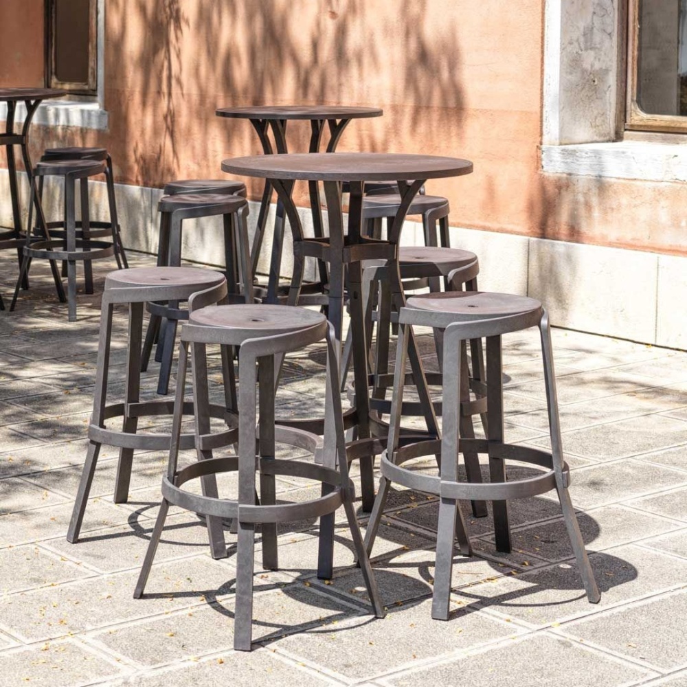 Table haute en plastique Ø60 Combo 60 High
