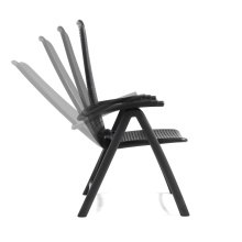 Polypropylene fiberglass folding armchair with perforated backrest B-Darsena
