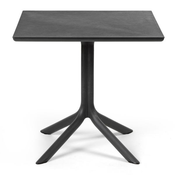Стіл пластиковий 80х80 з матовою стільницею Clip Mat 80 від Nardi