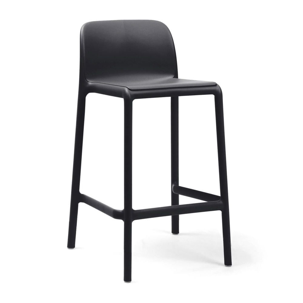 Stackable outdoor fiberglass polypropylene resin bar stool H-Faro Mini