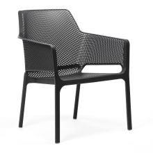 Polypropylene fiberglass garden chair with armrests M-Net Relax