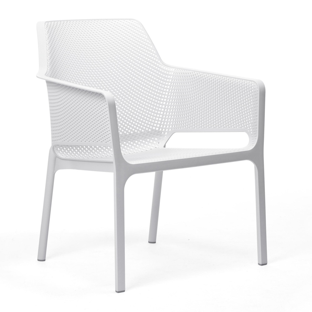 Polypropylene fiberglass garden chair with armrests M-Net Relax