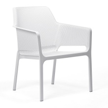 Polypropylene fiberglass garden chair with armrests M-Net Relax