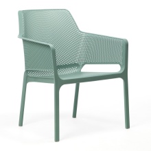 Polypropylene fiberglass garden chair with armrests M-Net Relax