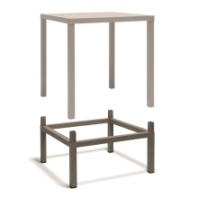 Table haute carrée 70×70 Cube 70 High