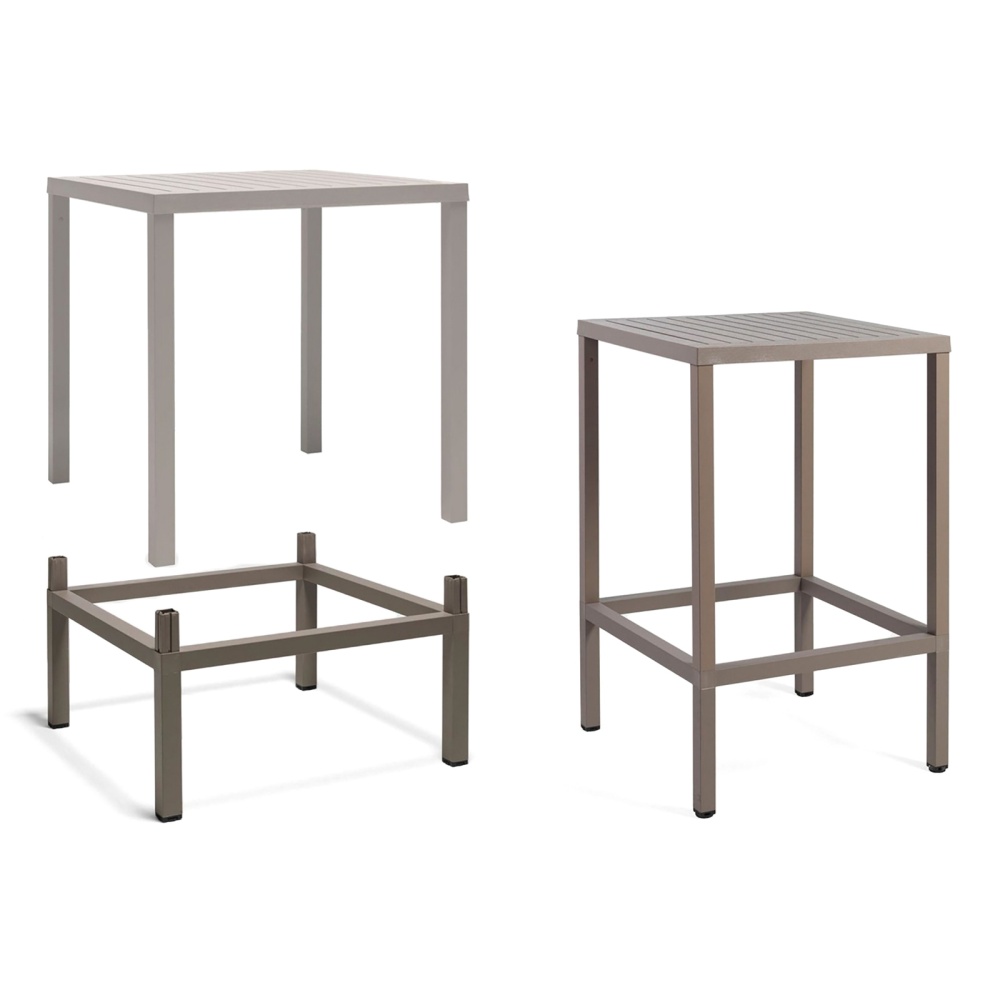 Table haute carrée 70×70 Cube 70 High