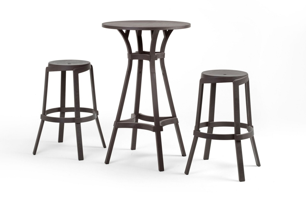 Table haute en plastique Ø60 Combo 60 High