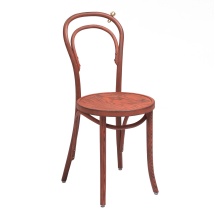 Chaise en bois courbé A-1880 Fuoco Arancia