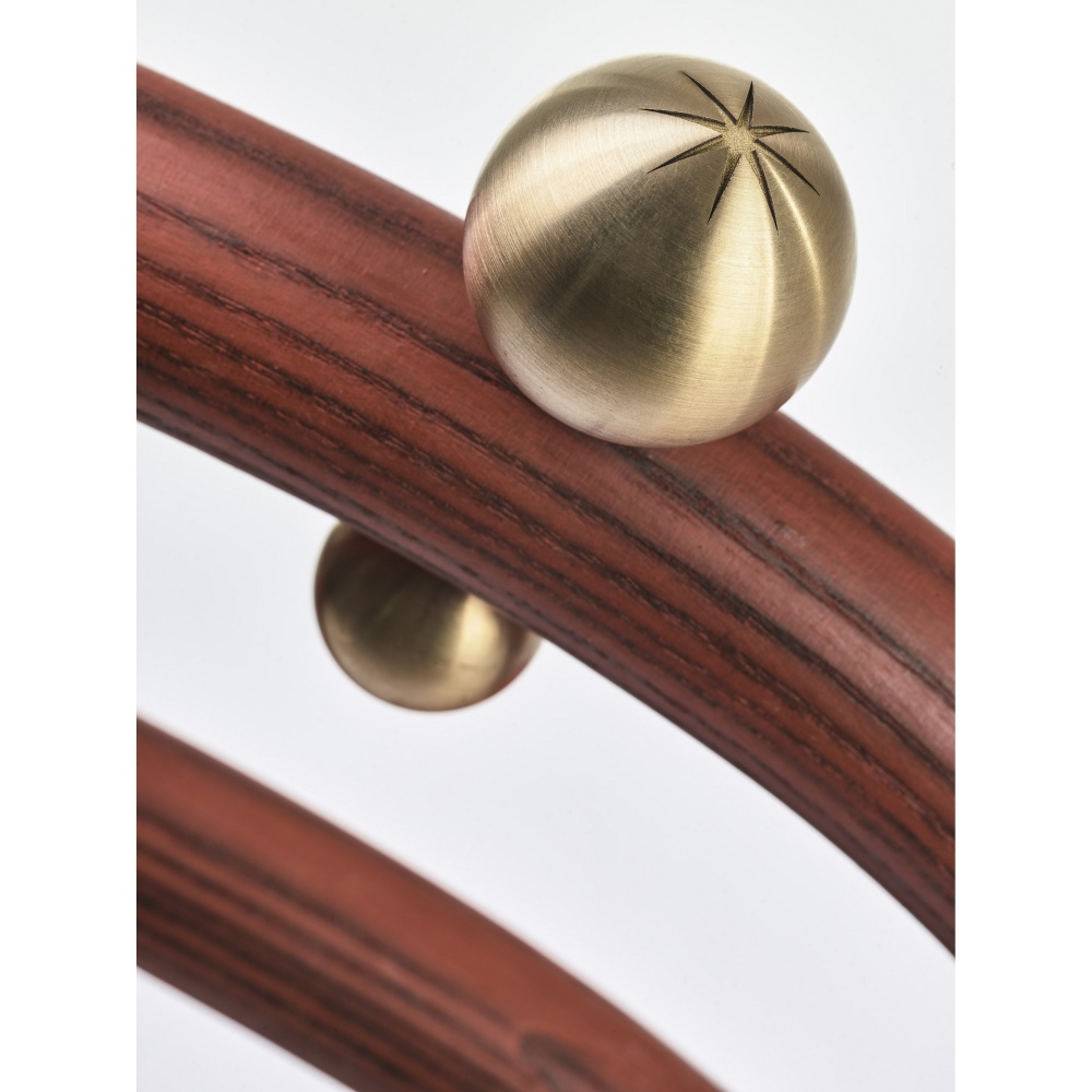 Chaise en bois courbé A-1880 Fuoco Arancia