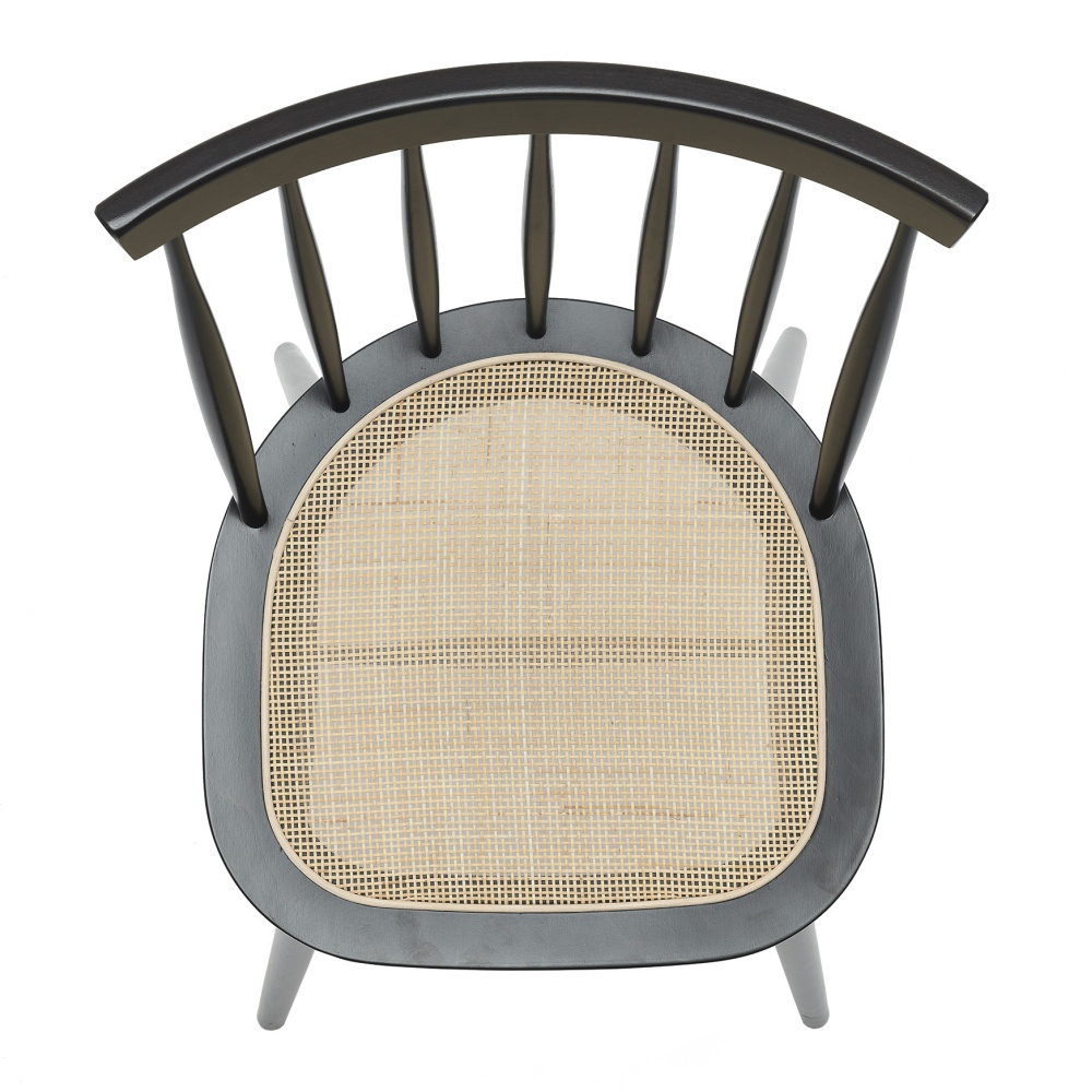 Chaise en bois avec assise tressée A-9854 Antilla Erba