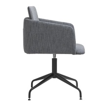 Upholstered swivel armchair with 4-spoke trestle base B-4064 Note 4