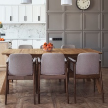 Restaurant upholstered beech chair with armrests B-4398 PROP