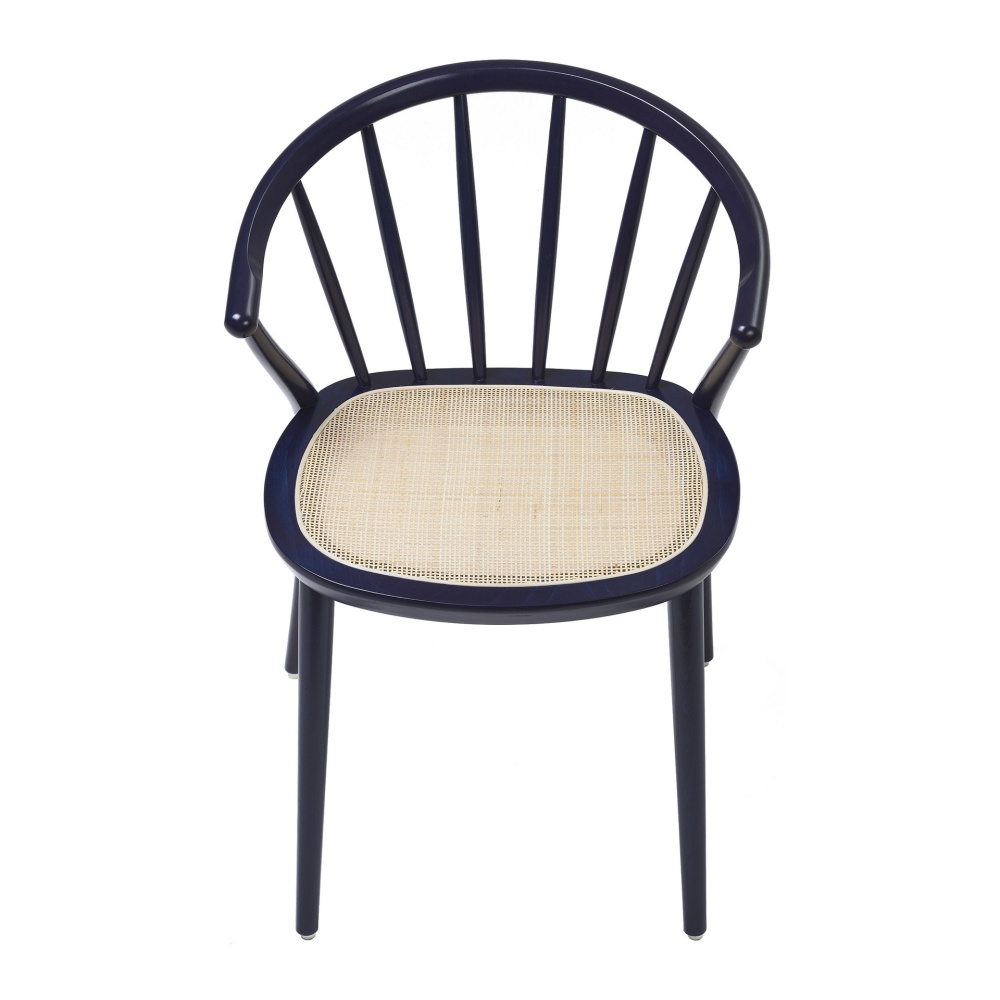 Fauteuil en bois avec assise tressée B-9824 Sudoku Erba
