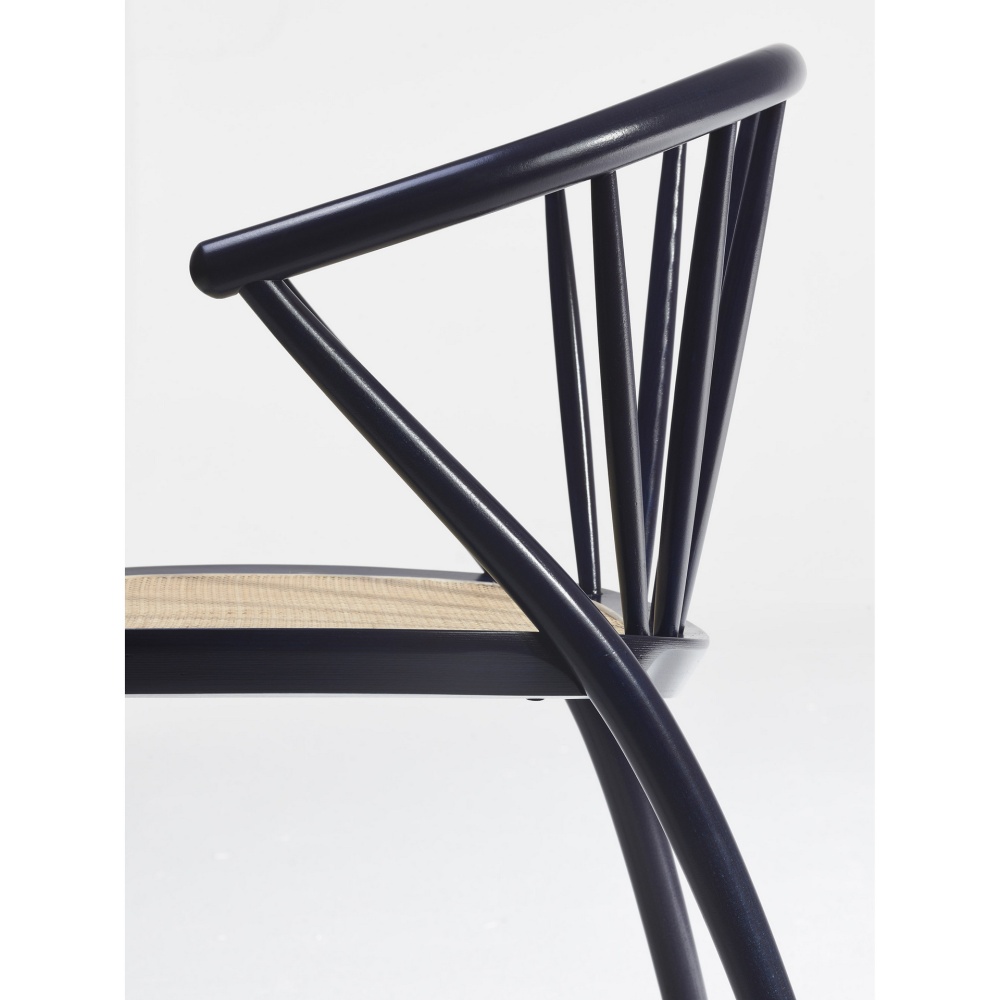 Fauteuil en bois avec assise tressée B-9824 Sudoku Erba